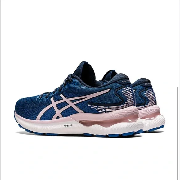 ASICS Women's Navy and Light Pink Athletic Shoes - NEW and never been used - Picture 3 of 8
